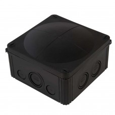 WISKA COMBI 1010 BK IP66/IP67 Junction Box, 140 x 140 x 82mm, Black